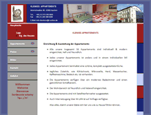 Tablet Screenshot of klenkes-appartements.de